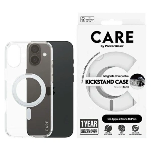 Kup Etui CARE by PanzerGlass Feature Kickstand Case MagSafe do Apple iPhone 16 Plus srebrny - PZG991 - {ean13} - Sklep Home Screen