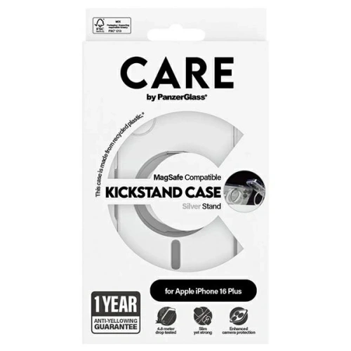Kup Etui CARE by PanzerGlass Feature Kickstand Case MagSafe do Apple iPhone 16 Plus srebrny - PZG991 - {ean13} - Sklep Home Screen