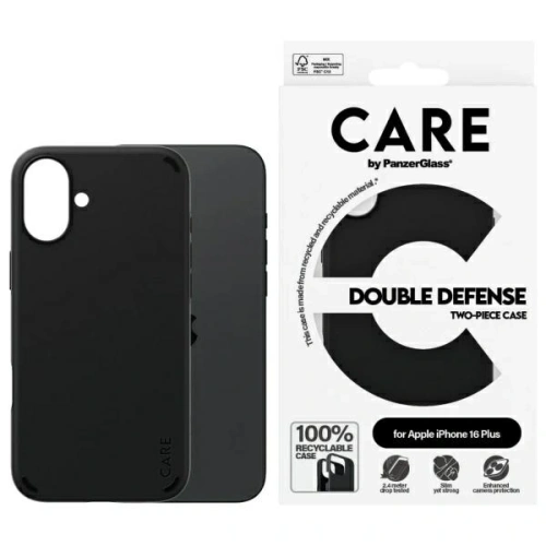 Kup Etui CARE by PanzerGlass Feature Double Defense Case do Apple iPhone 16 Plus czarny - PZG993 - {ean13} - Sklep Home Screen