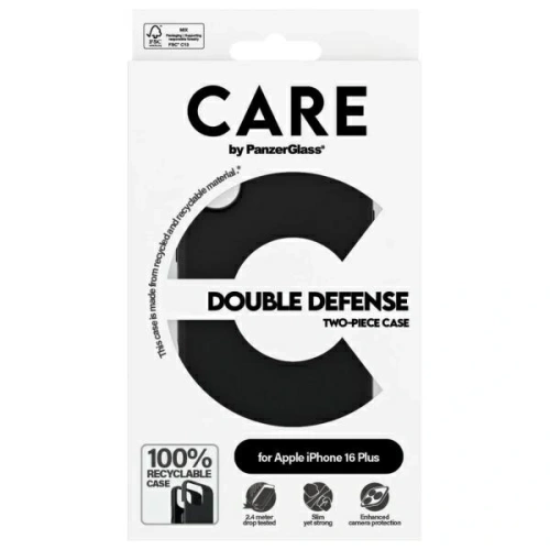 Kup Etui CARE by PanzerGlass Feature Double Defense Case do Apple iPhone 16 Plus czarny - PZG993 - {ean13} - Sklep Home Screen