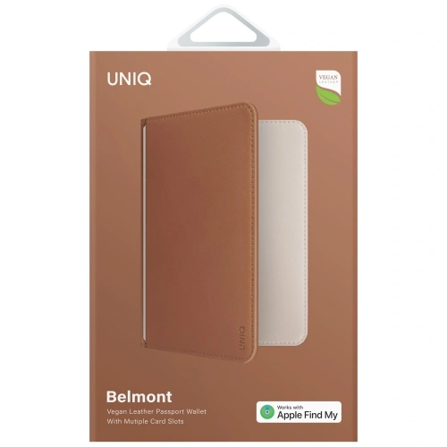 Kup UNIQ Belmont Reisepasshülle mit Apple Find My, RFID-Schutz, Karamellbeige. - UNIQ1548 - {ean13} - Sklep Home Screen