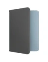UNIQ Belmont Passport Case with Apple Find My, RFID Block, Gray-Blue