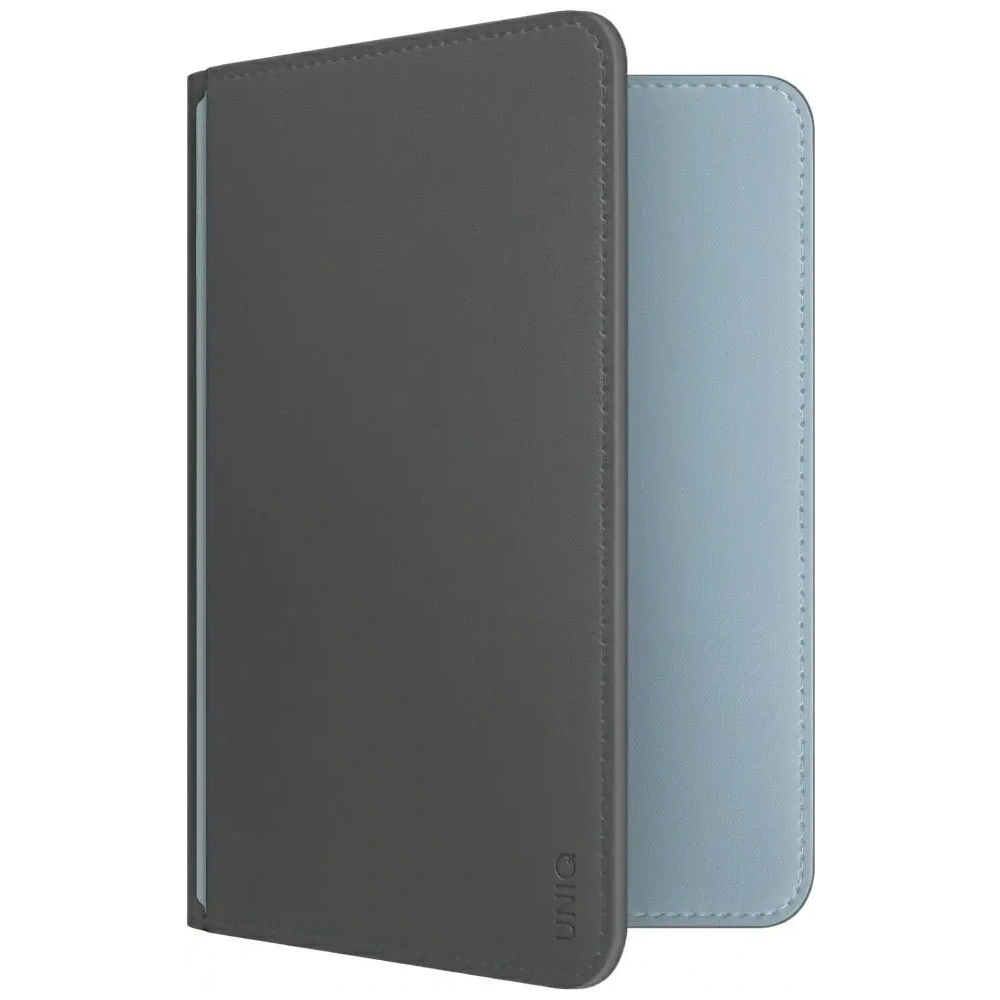 Etui na paszport UNIQ Belmont z Apple Find My blokada RFID szaro niebieski