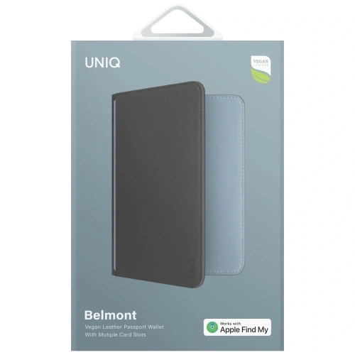 Kup UNIQ Belmont Reisepasshülle mit Apple Find My, RFID-Schutz, Grau-Blau - UNIQ1549 - {ean13} - Sklep Home Screen