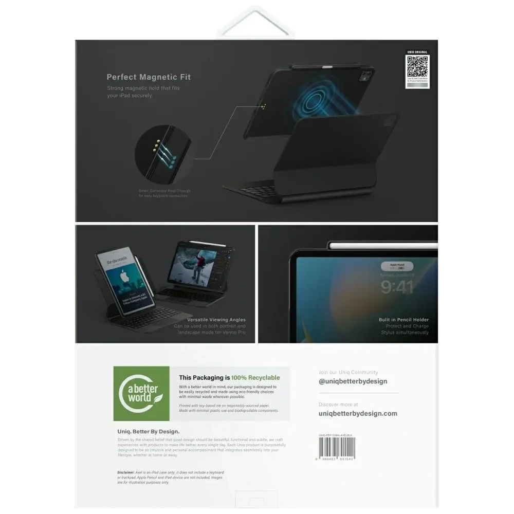 Etui UNIQ Axel do Apple iPad Pro 13" 2024 (7. generacji) czarny