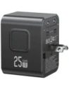 Kup Adaptor de călătorie USAMS CC309 2xUSB-C 25W 4in1 US/AU/EU/UK negru - USA1288 - {ean13} - Sklep Home Screen