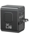 Kup Adaptor de călătorie USAMS CC309 2xUSB-C 25W 4in1 US/AU/EU/UK negru - USA1288 - {ean13} - Sklep Home Screen