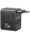 Kup Adaptor de călătorie USAMS CC309 2xUSB-C 25W 4in1 US/AU/EU/UK negru - USA1288 - {ean13} - Sklep Home Screen