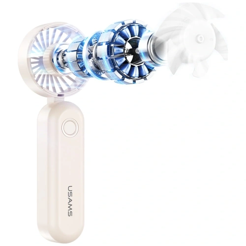 Kup USAMS Mini ZB352 Faltbarer Handventilator 1200mAh beige - USA1290 - {ean13} - Sklep Home Screen