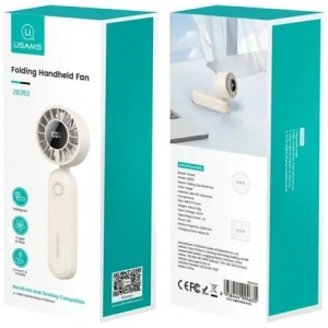 Kup USAMS Mini ZB352 Skládací ruční ventilátor 1200mAh béžový - USA1290 - {ean13} - Sklep Home Screen