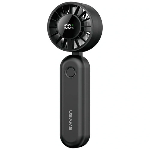 Buy USAMS Mini ZB352 Foldable Hand Fan 1200mAh black - USA1291 - {ean13} - Home Screen Store Europe