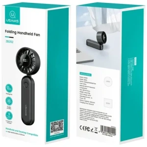 Kup USAMS Mini ZB352 Skládací ruční ventilátor 1200mAh černý - USA1291 - {ean13} - Sklep Home Screen