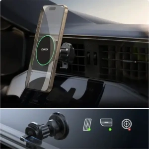 Kup Joyroom JR-ZS412 Qi2 15W černý držák do auta s bezdrátovou nabíječkou na vzduchový ventil - JYR1252 - {ean13} - Sklep Home Screen