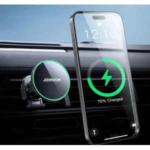 Buy Joyroom JR-ZS412 Qi2 15W Black Car Air Vent Mount with Wireless Charger - JYR1252 - {ean13} - Home Screen Store Europe