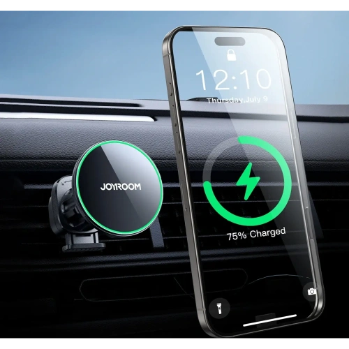Kup Joyroom JR-ZS412 Qi2 15W Schwarze Auto Lüftungshalterung mit kabellosem Ladegerät - JYR1252 - {ean13} - Sklep Home Screen