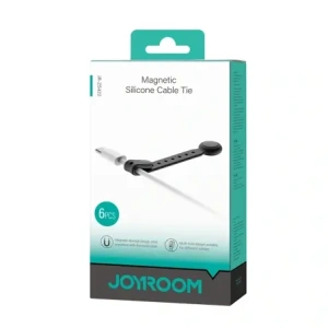 Kup Opaska na kable Joyroom JR-ZS422 silikonowa z magnesem czarna [6 PACK] - JYR1253 - {ean13} - Sklep Home Screen