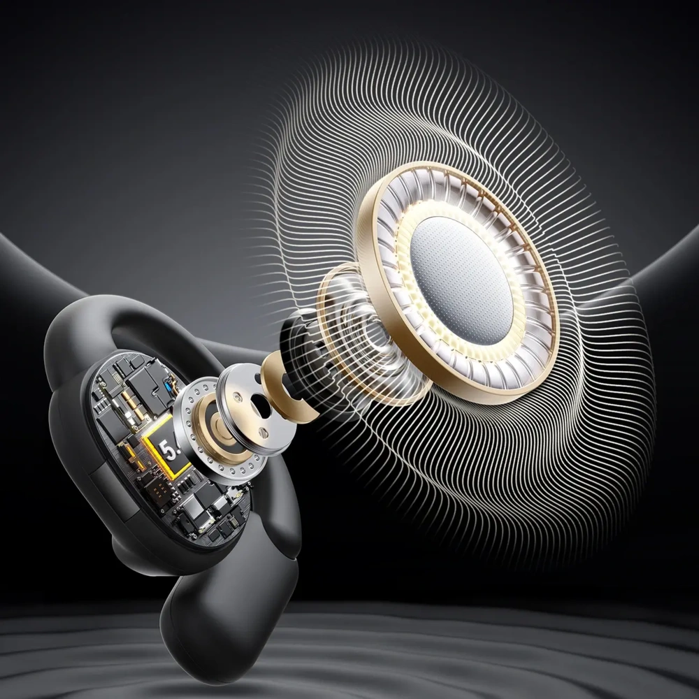 Bezprzewodowe słuchawki Joyroom Openfree JR-OE4 open-ear Bluetooth 5.4 TWS czarne