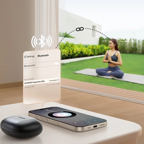 Kup Bezprzewodowe słuchawki Joyroom Openfree JR-OE4 open-ear Bluetooth 5.4 TWS czarne - JYR1255 - {ean13} - Sklep Home Screen
