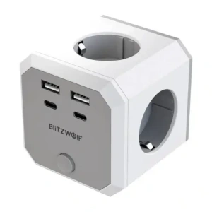 Kup BlitzWolf BW-EC2 Prelungitor de putere 8-in-1 4xAC / 2xUSB-A / 2xUSB-C - BLZ664 - {ean13} - Sklep Home Screen
