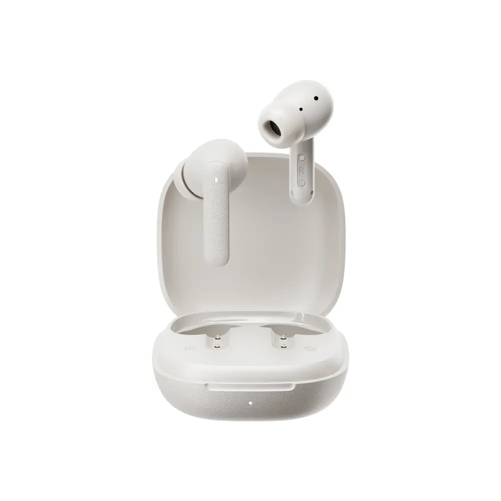 Bezprzewodowe słuchawki dokanałowe QCY Buds T43 TWS Bluetooth 5.3 biały