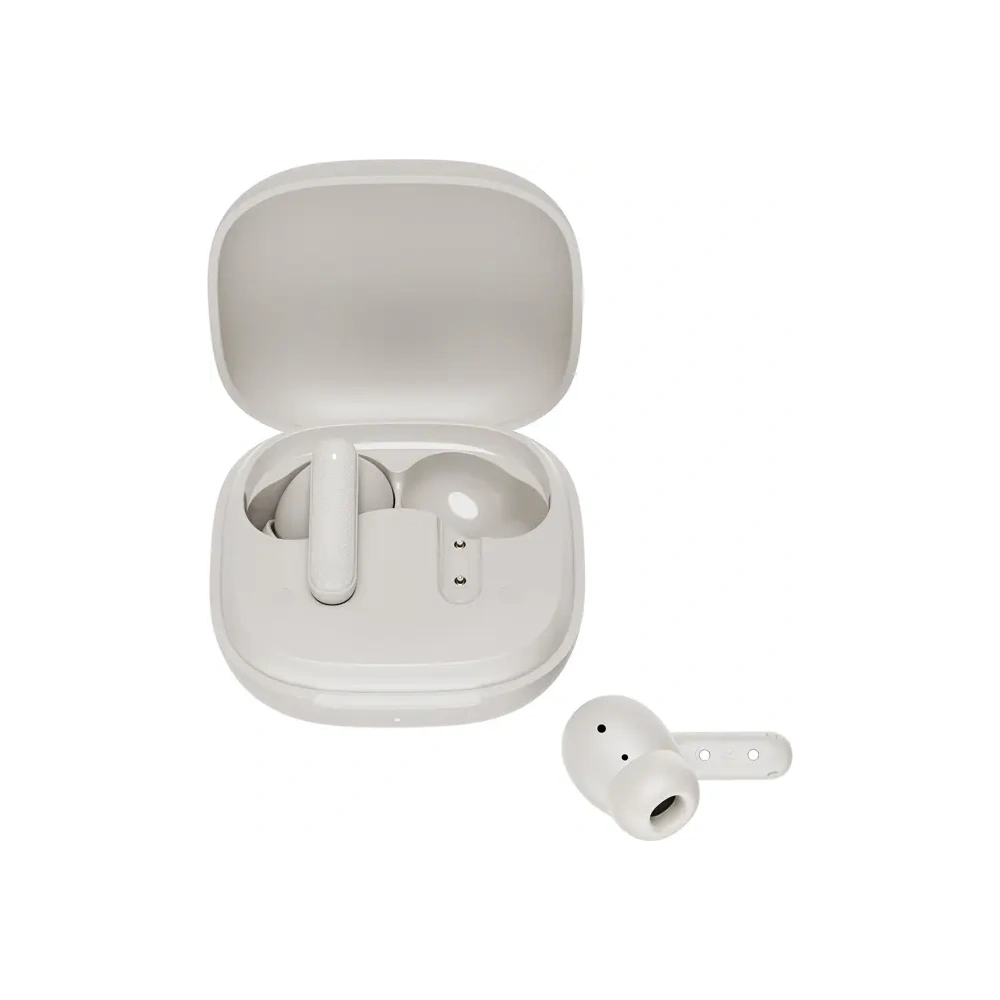 Bezprzewodowe słuchawki dokanałowe QCY Buds T43 TWS Bluetooth 5.3 biały