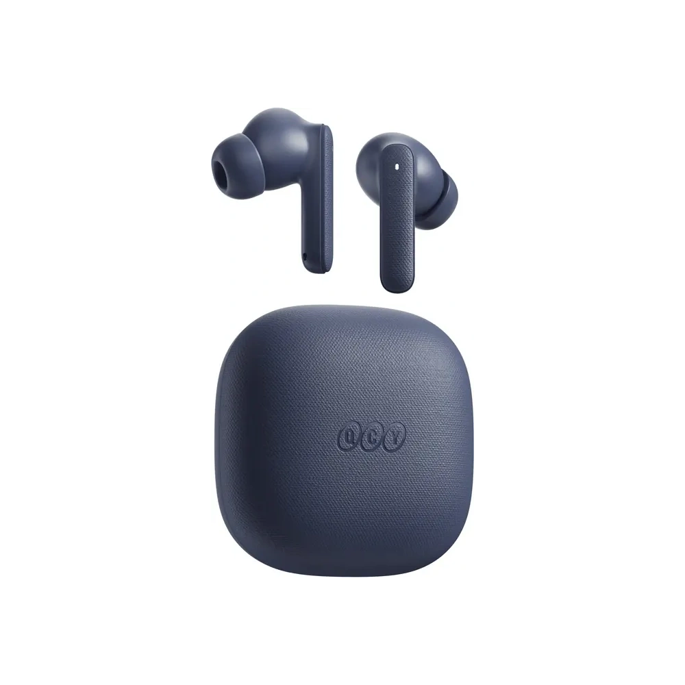 Bezprzewodowe słuchawki dokanałowe QCY Buds T43 TWS Bluetooth 5.3 niebieski