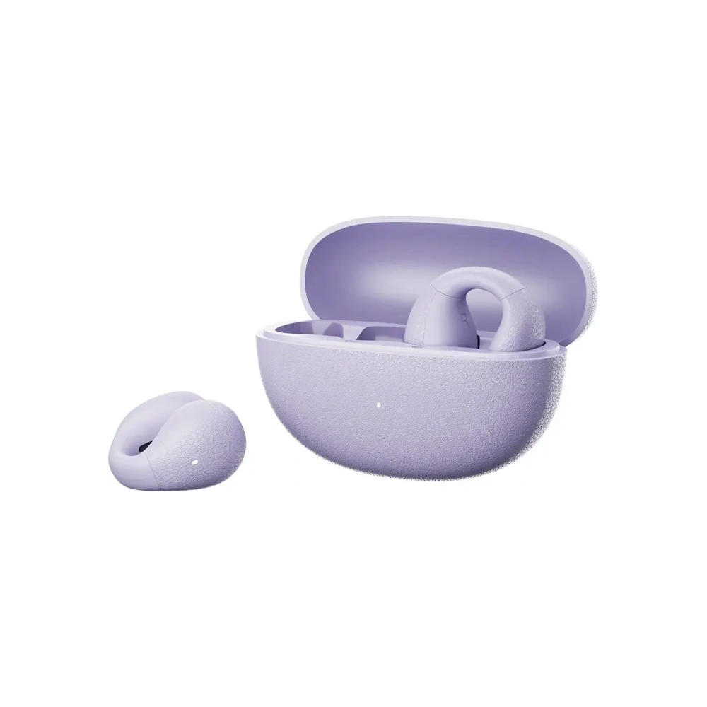 Bezprzewodowe słuchawki Clip-On QCY Crossky C10 Bluetooth 5.4 fioletowy