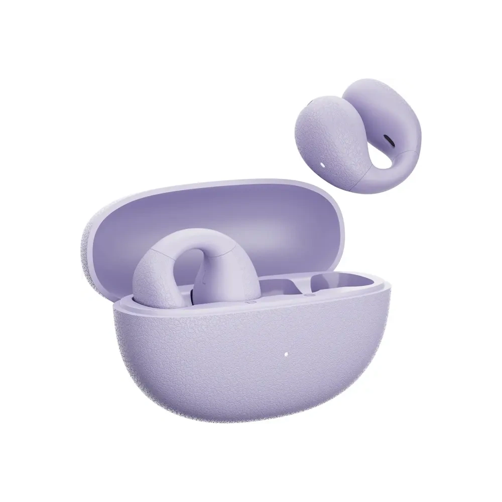 Bezprzewodowe słuchawki Clip-On QCY Crossky C10 Bluetooth 5.4 fioletowy