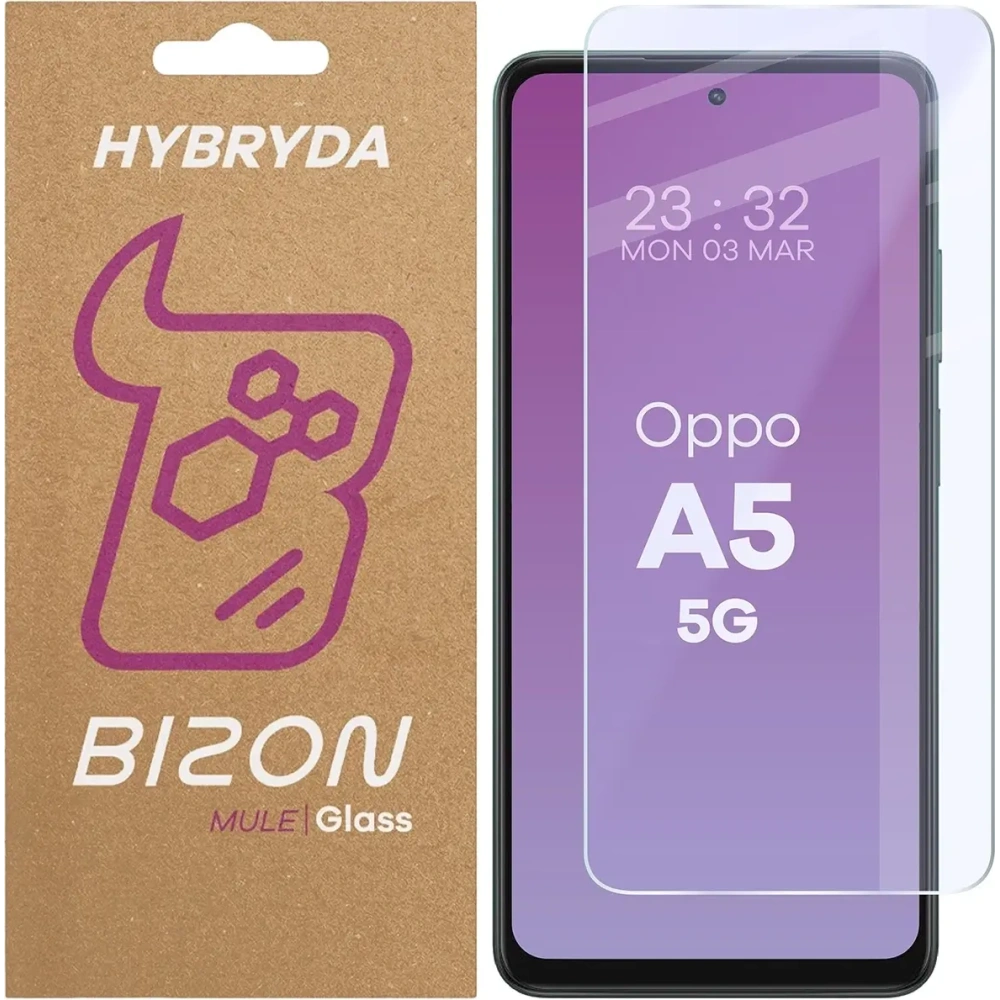 Elastyczne szkło hybrydowe Bizon Glass Mule do Oppo A5 Pro 5G