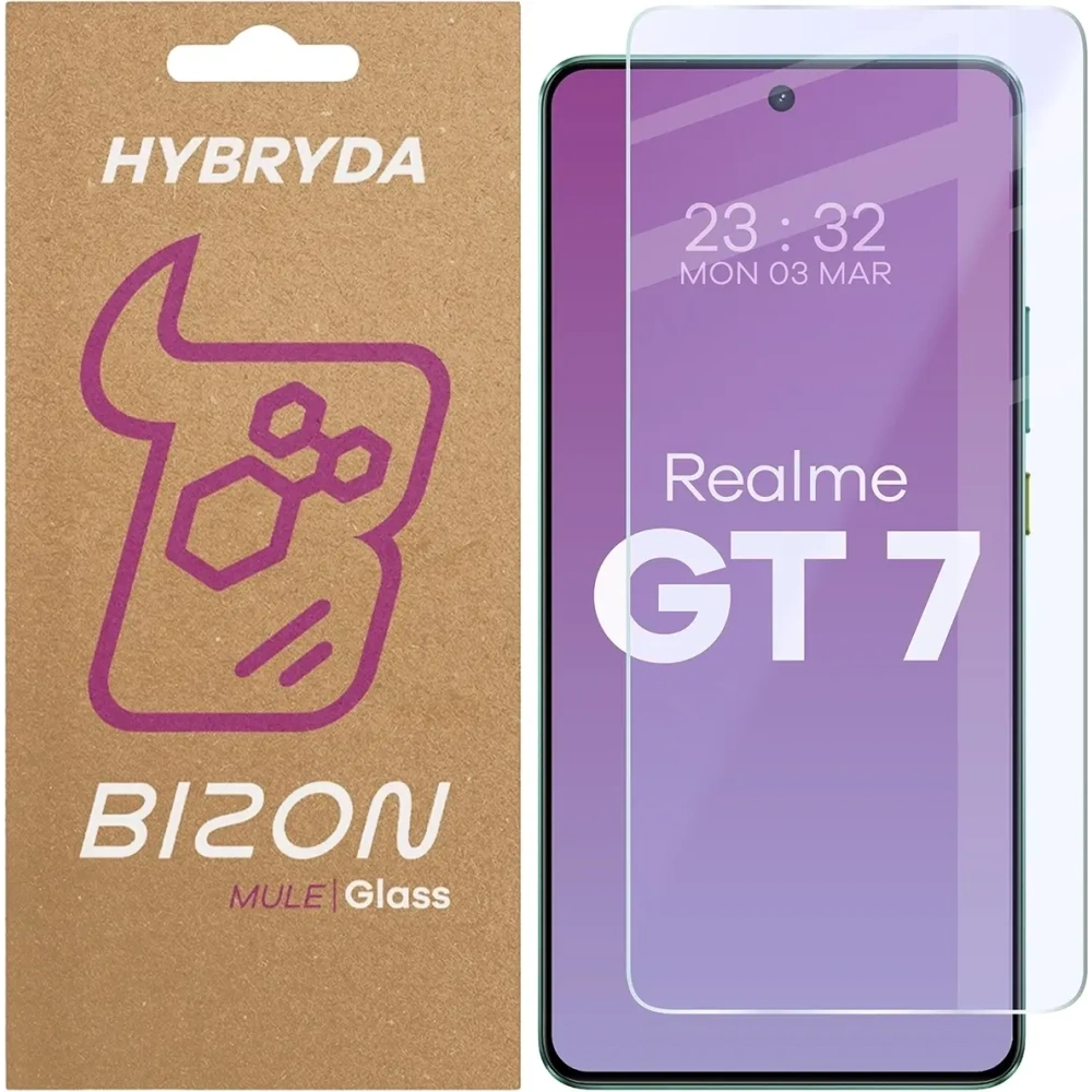 Elastyczne szkło hybrydowe Bizon Glass Mule do Realme GT 7