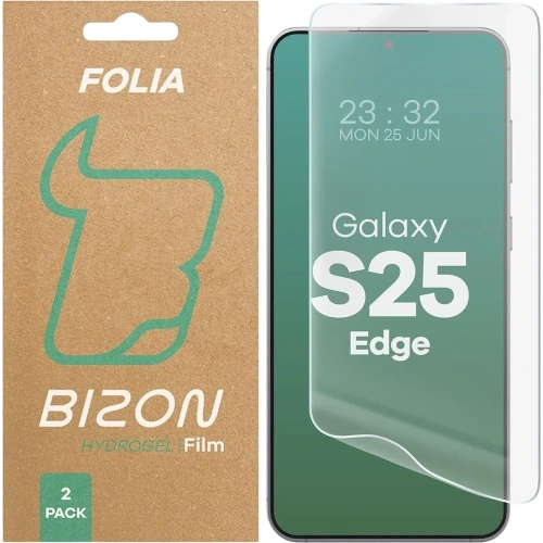 Kup Bizon Glass Hydrogel Přední Samsung Galaxy S25 Edge [2 BALENÍ] - BIZ9528 - {ean13} - Sklep Home Screen