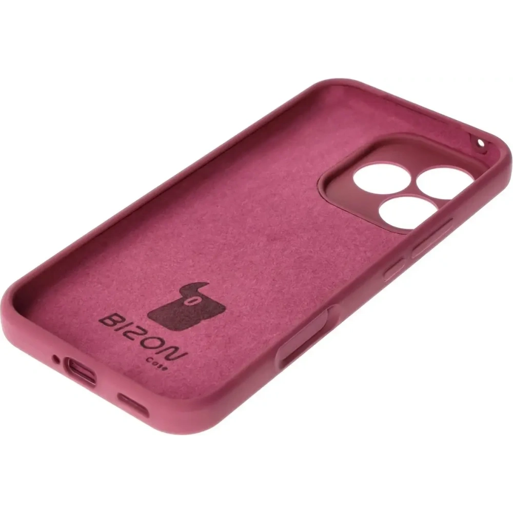 Silikonowe etui Bizon Soft Case do Honor 400 Lite 5G ciemnofioletowe