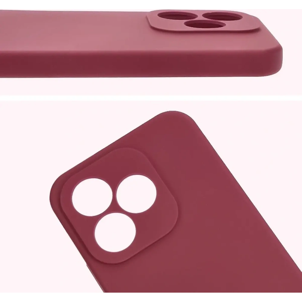 Silikonowe etui Bizon Soft Case do Honor 400 Lite 5G ciemnofioletowe