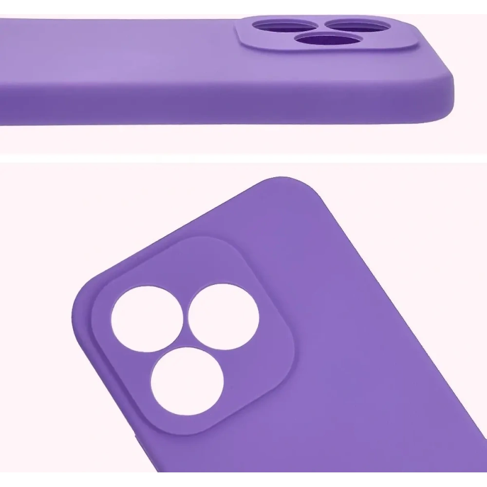 Silikonowe etui Bizon Soft Case do Honor 400 Lite 5G fioletowe