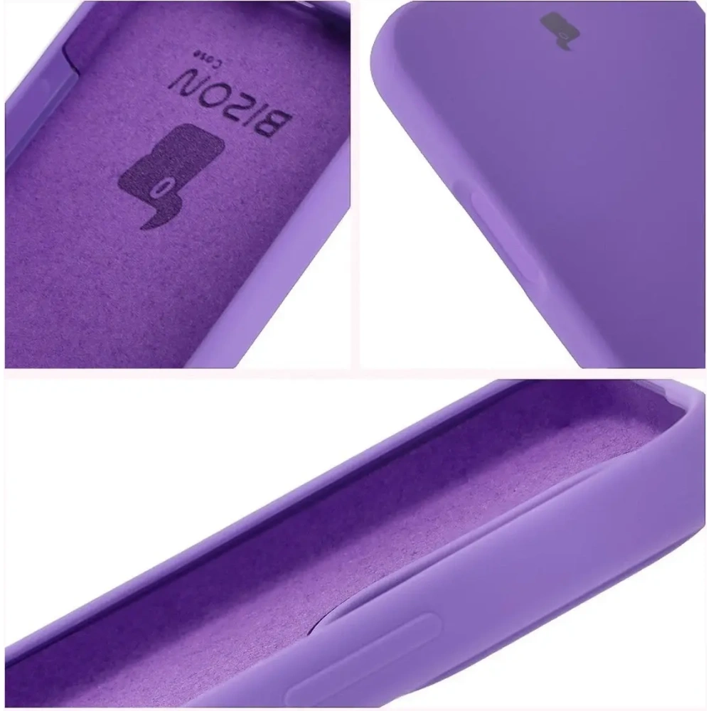 Silikonowe etui Bizon Soft Case do Honor 400 Lite 5G fioletowe