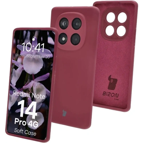 Kup Bizon Soft Case Xiaomi Redmi Note 14 Pro 4G sötétlila - BIZ9539 - {ean13} - Sklep Home Screen