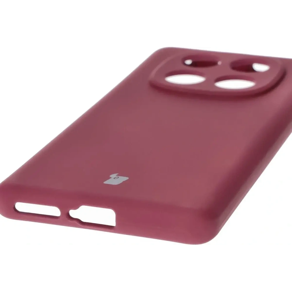 Silikonowe etui Bizon Soft Case do Xiaomi Redmi Note 14 Pro 4G ciemnofioletowe