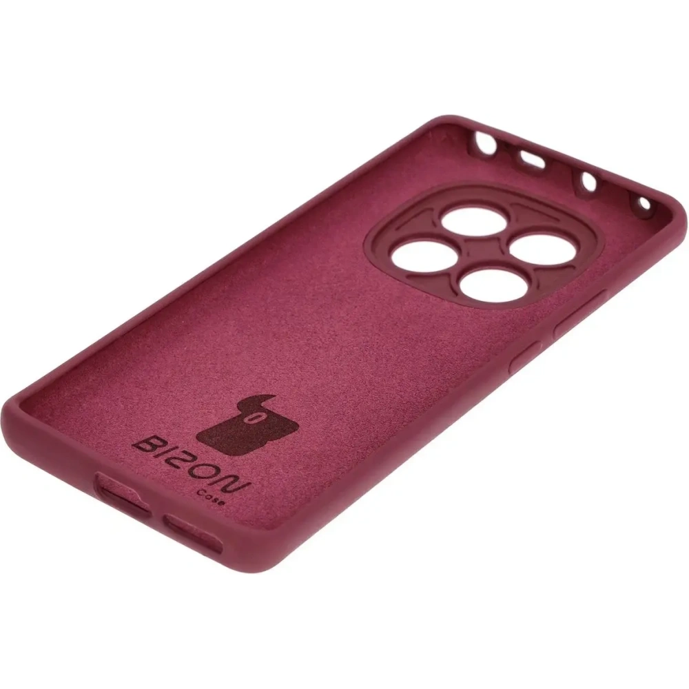Silikonowe etui Bizon Soft Case do Xiaomi Redmi Note 14 Pro 4G ciemnofioletowe