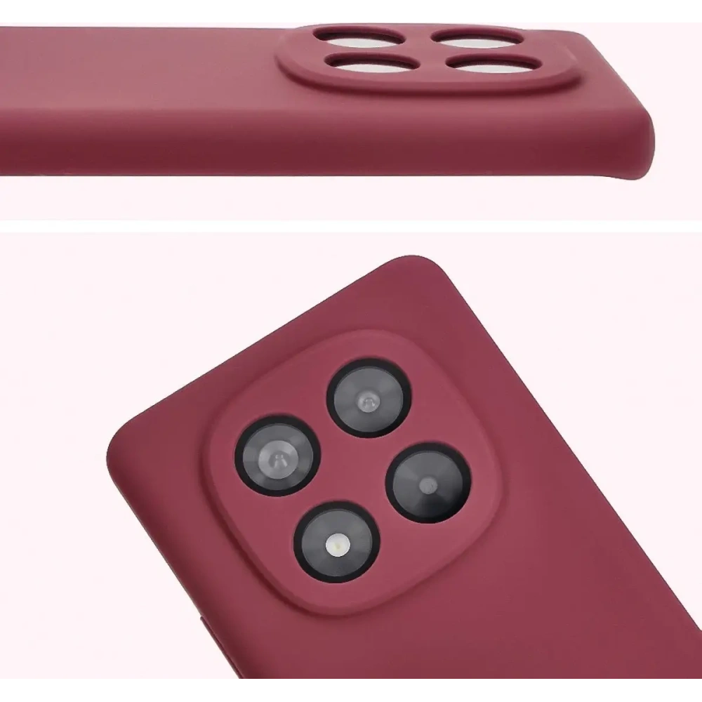 Silikonowe etui Bizon Soft Case do Xiaomi Redmi Note 14 Pro 4G ciemnofioletowe