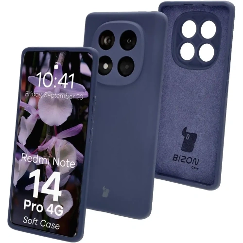 Kup Bizon Soft Case Xiaomi Redmi Note 14 Pro 4G sötétkék - BIZ9540 - {ean13} - Sklep Home Screen