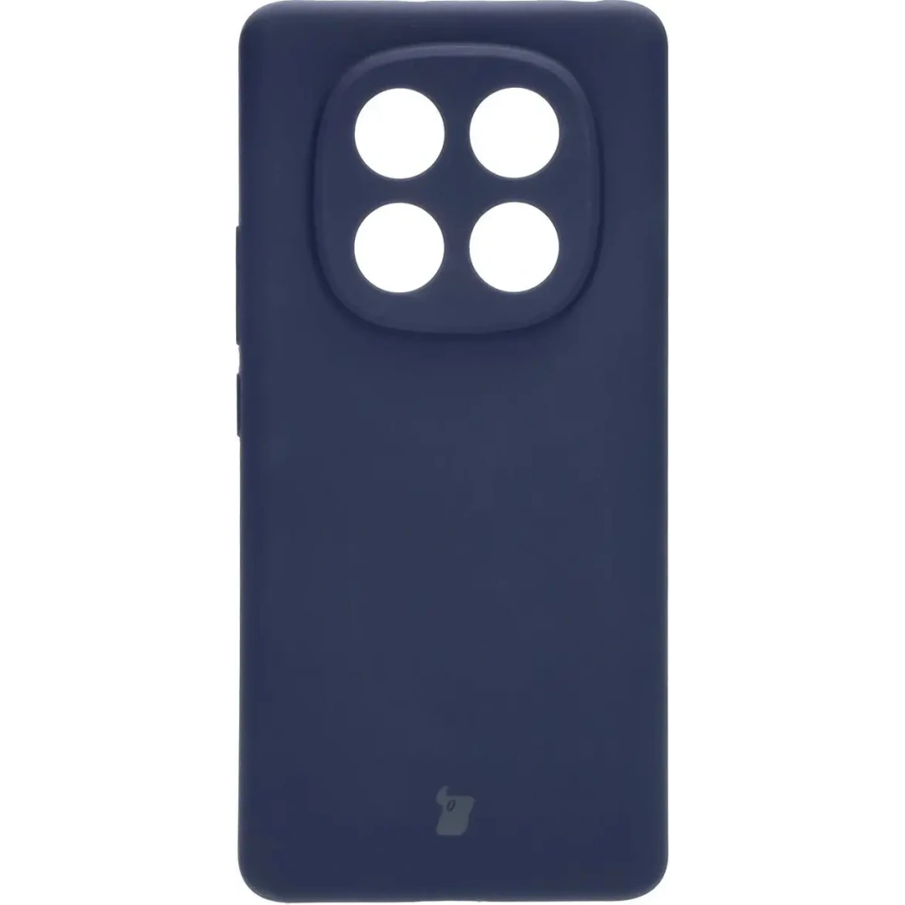 Silikonowe etui Bizon Soft Case do Xiaomi Redmi Note 14 Pro 4G ciemnoniebieskie