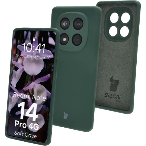 Kup Bizon puha tok Xiaomi Redmi Note 14 Pro 4G sötétzöld - BIZ9541 - {ean13} - Sklep Home Screen