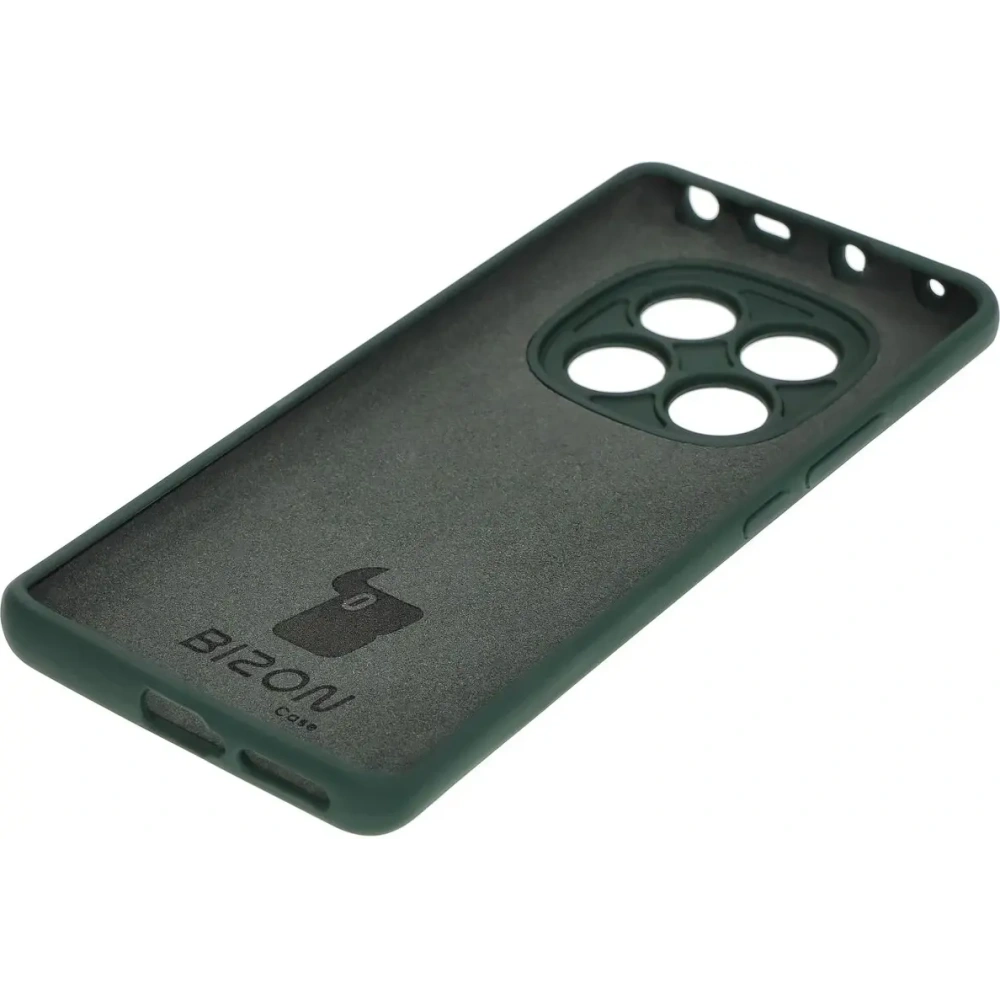 Silikonowe etui Bizon Soft Case do Xiaomi Redmi Note 14 Pro 4G ciemnozielone