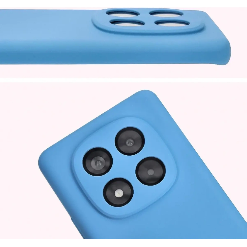 Silikonowe etui Bizon Soft Case do Xiaomi Redmi Note 14 Pro 4G niebieskie