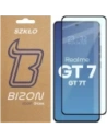 Bizon Glass Edge 2 Realme GT 7 / Realme GT 7T schwarzer Rahmen