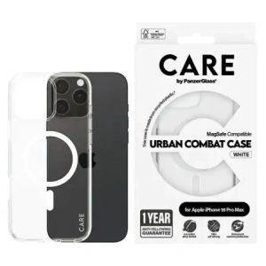 Kup CARE de la PanzerGlass Carcasă Flagship MagSafe pentru Apple iPhone 16 Pro Max albă - PZG996 - {ean13} - Sklep Home Screen