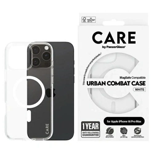 Kup CARE od PanzerGlass Flagship Case MagSafe pro Apple iPhone 16 Pro Max bílý - PZG996 - {ean13} - Sklep Home Screen
