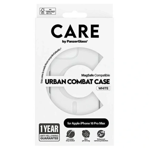 Kup CARE od PanzerGlass Flagship Case MagSafe pro Apple iPhone 16 Pro Max bílý - PZG996 - {ean13} - Sklep Home Screen