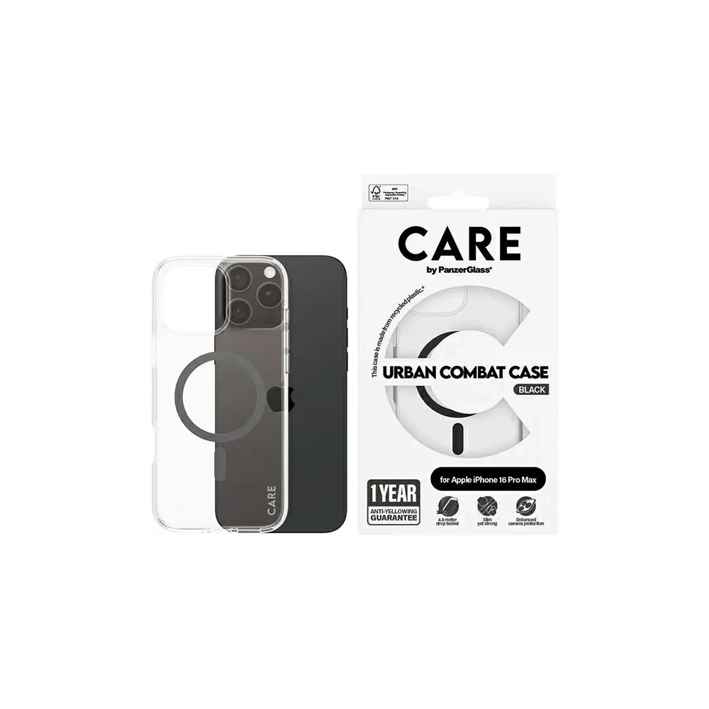 Etui CARE by PanzerGlass Flagship Case MagSafe do Apple iPhone 16 Pro Max czarny