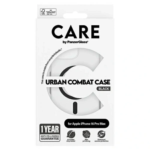 Kup CARE de la PanzerGlass Carcasă Flagship MagSafe pentru Apple iPhone 16 Pro Max neagră - PZG997 - {ean13} - Sklep Home Screen